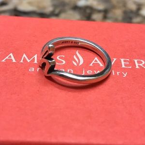 James Avery Script Initial Ring